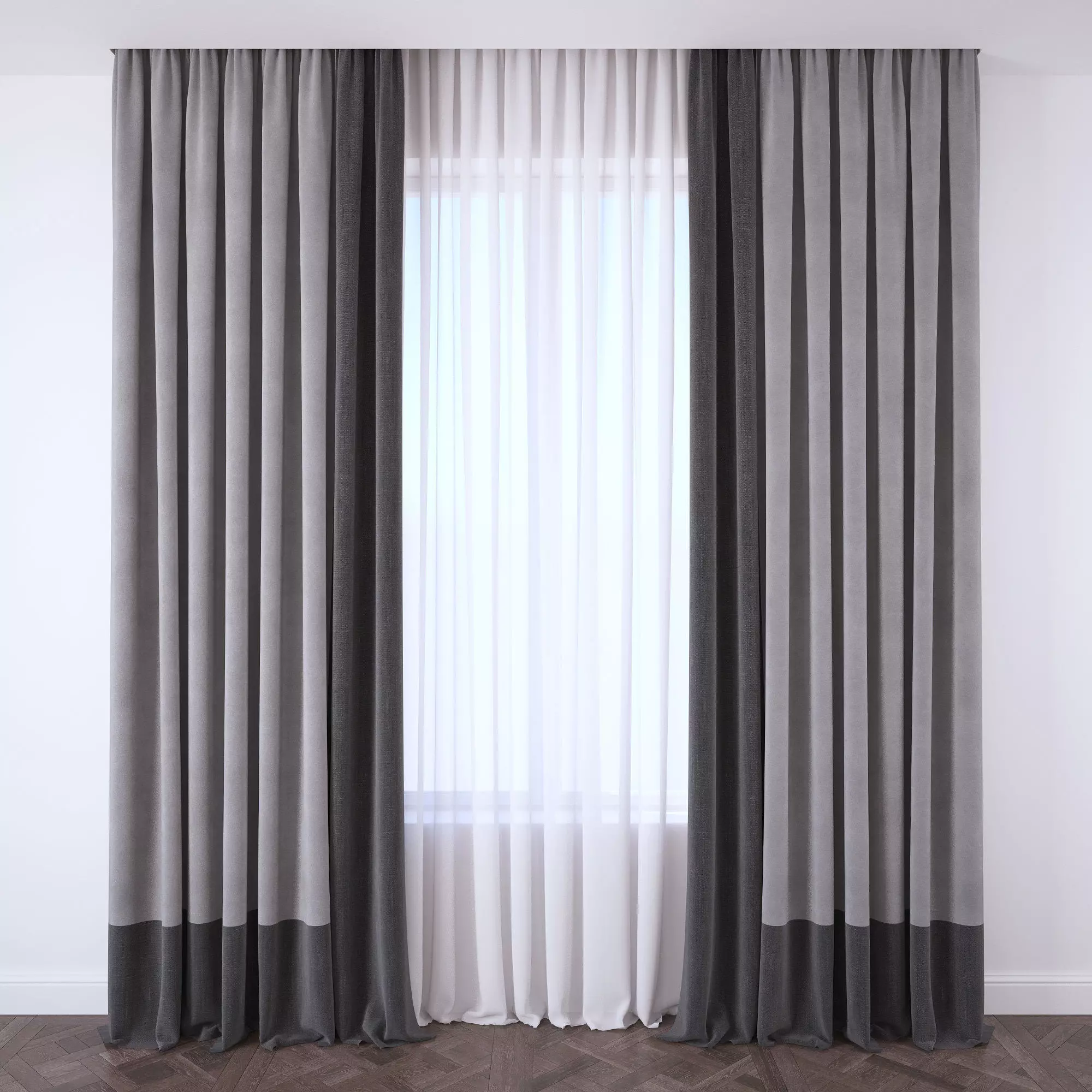 Set 107 Curtains 3D model_0