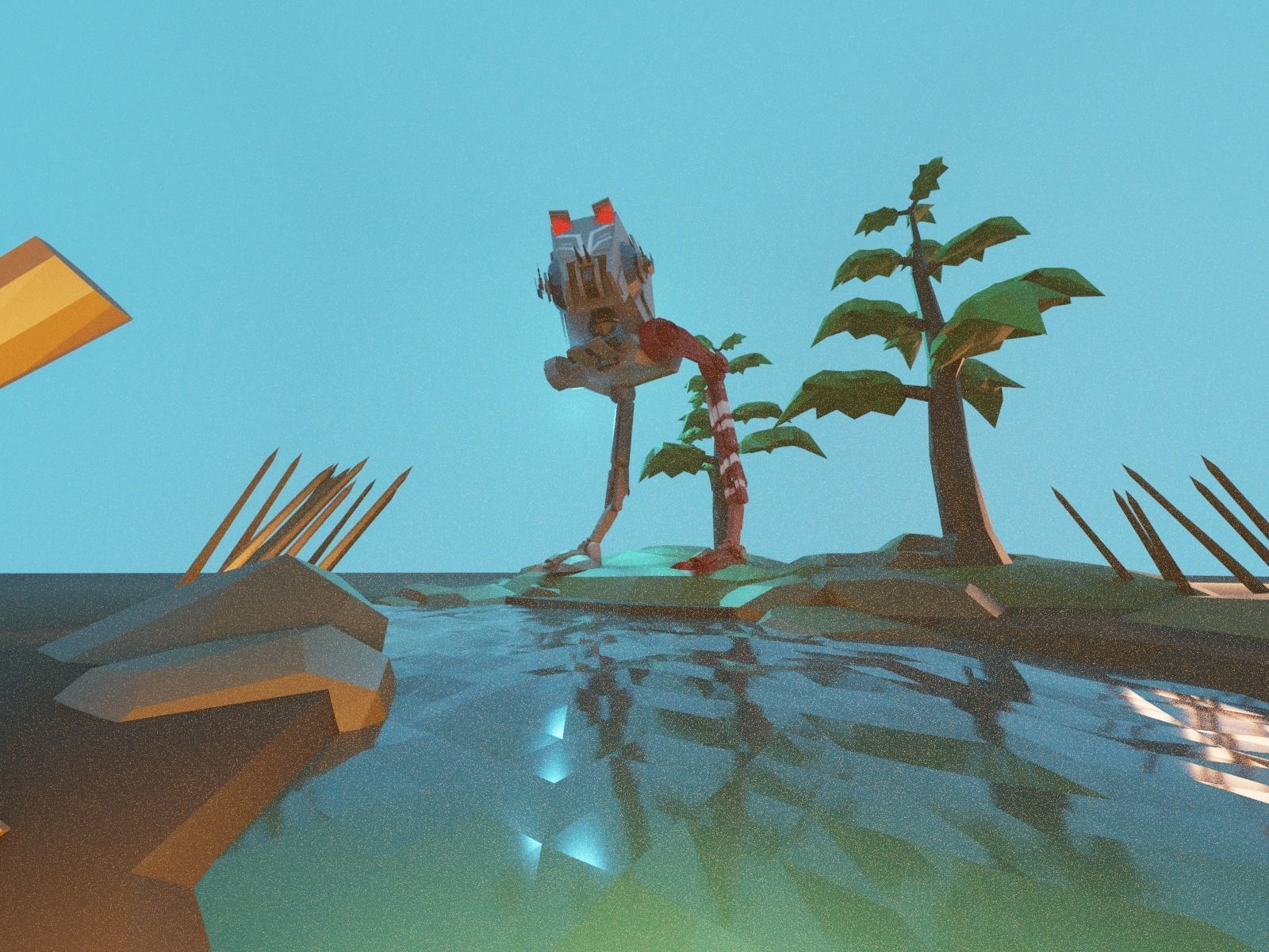 Cartoon All Terrain Scout Transport 3D model_19