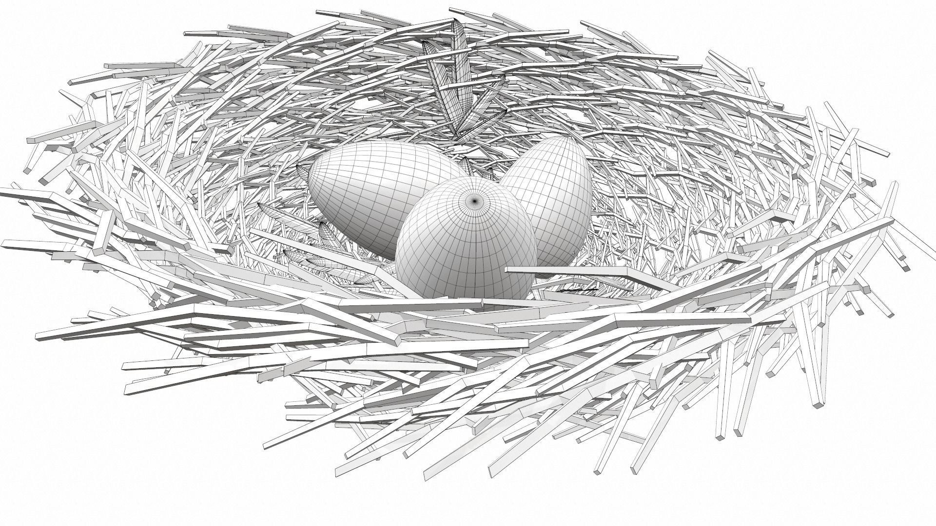 Bird nest v1 3D model_11