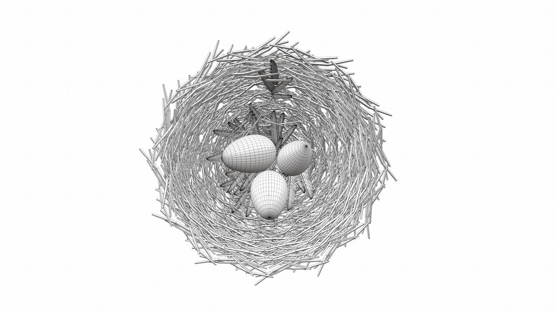 Bird nest v1 3D model_9