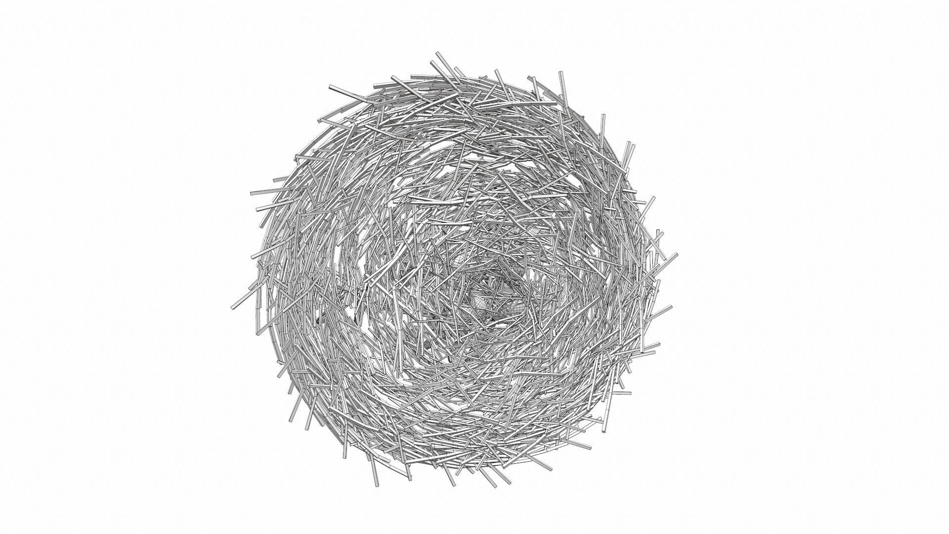 Bird nest v2 3D model_8