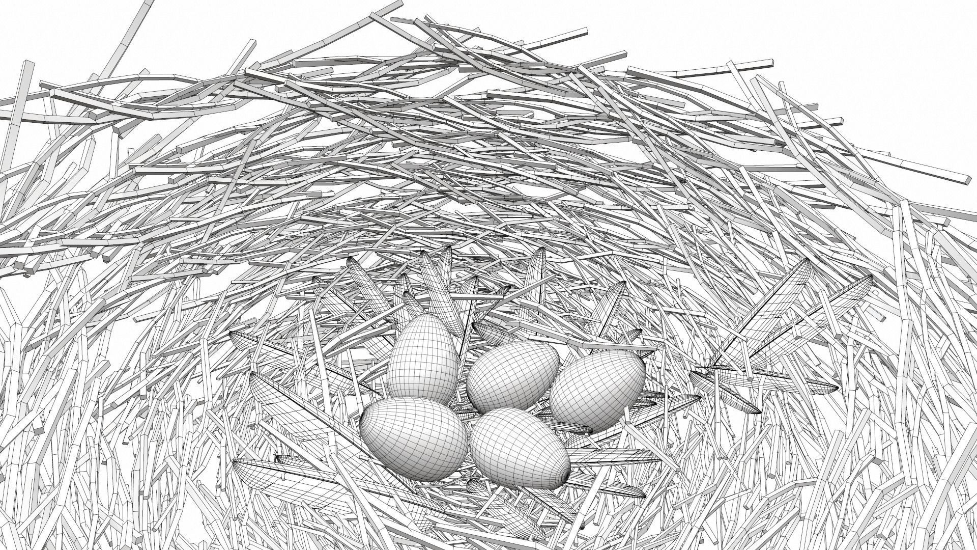 Bird nest v2 3D model_10