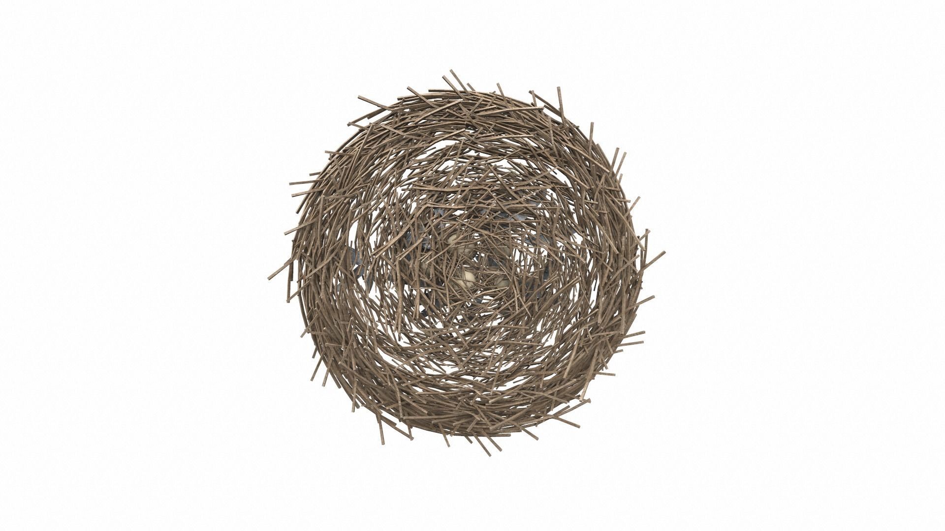 Bird nest v2 3D model_2