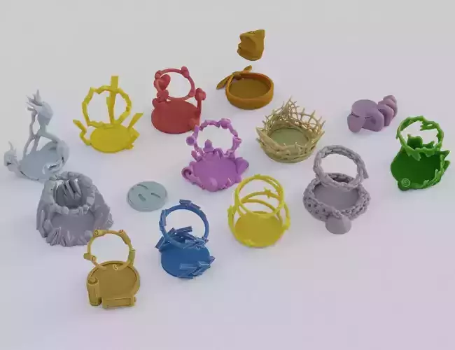 Practical Condition Markers for DnD figures 3D print model