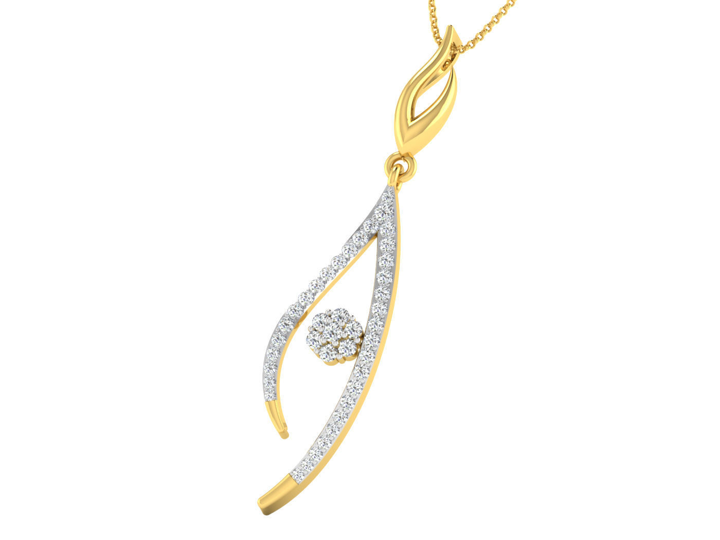 Earring Pendant Set 3dm STL OBJ FBX Render Details 3D print model_3