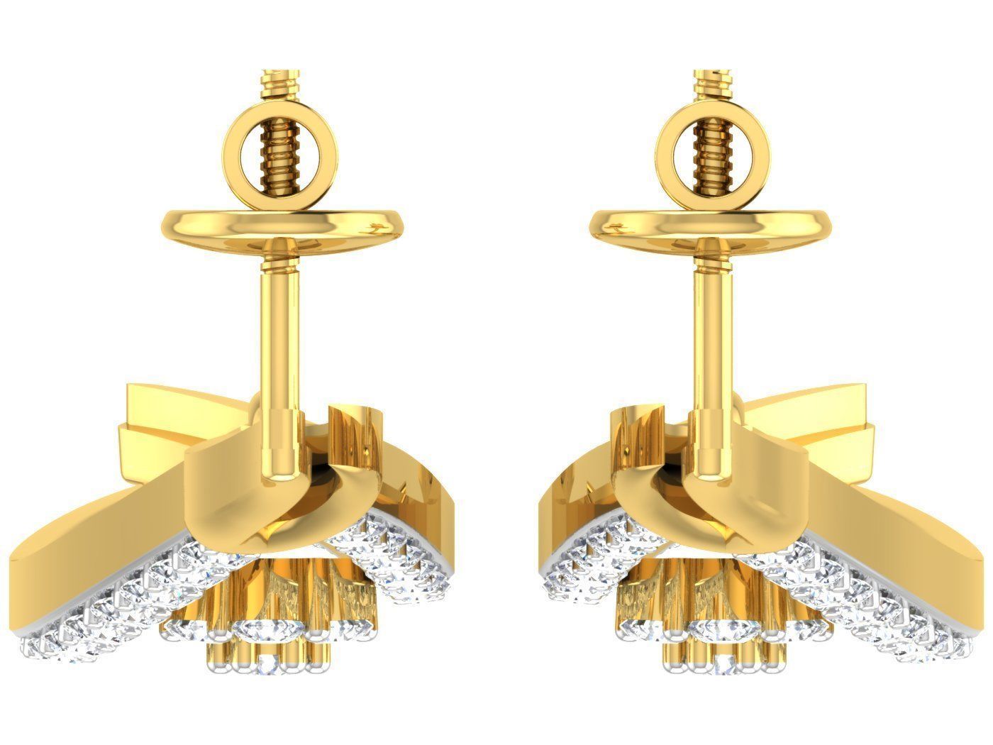 Earring Pendant Set 3dm STL OBJ FBX Render Details 3D print model_8