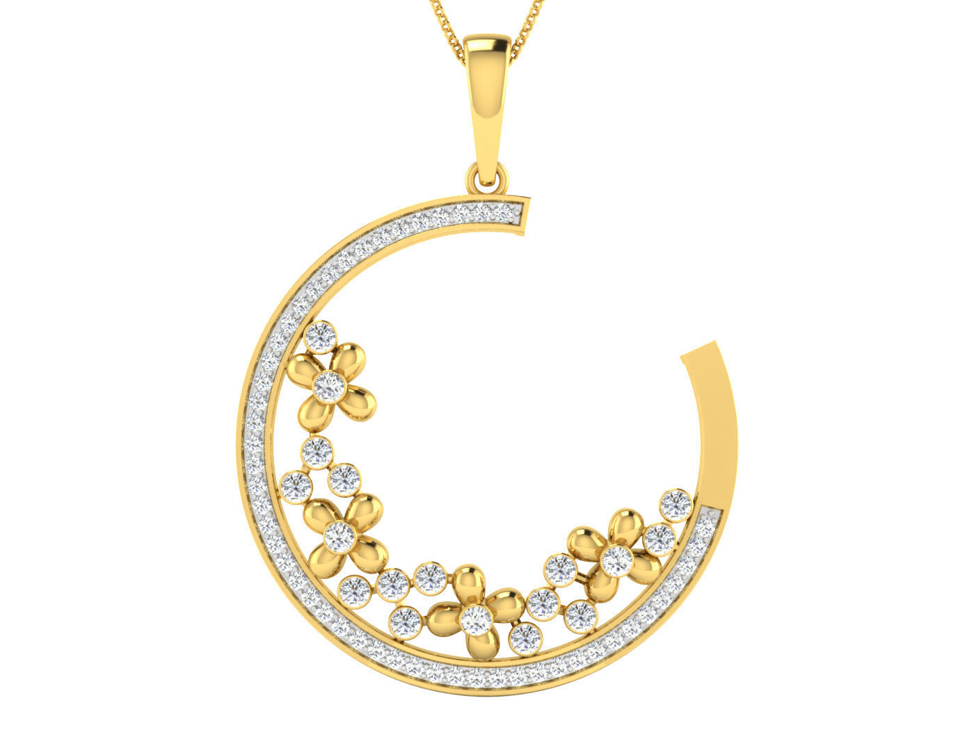 Earring Pendant Set 3dm STL OBJ FBX Render Details 3D print model_4