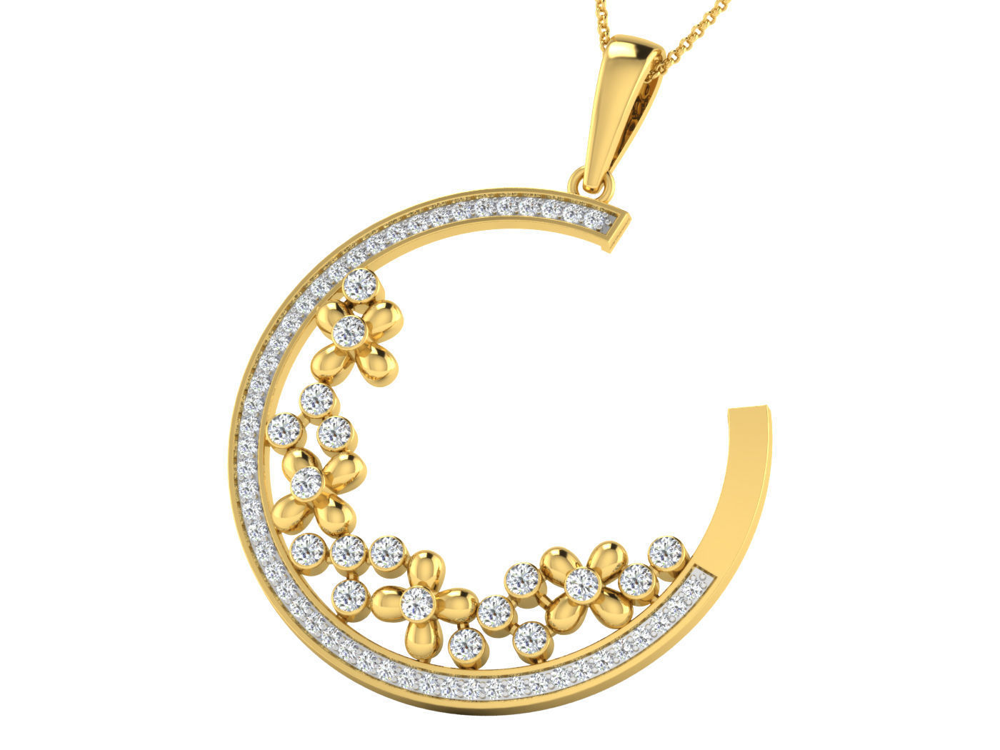 Earring Pendant Set 3dm STL OBJ FBX Render Details 3D print model_3