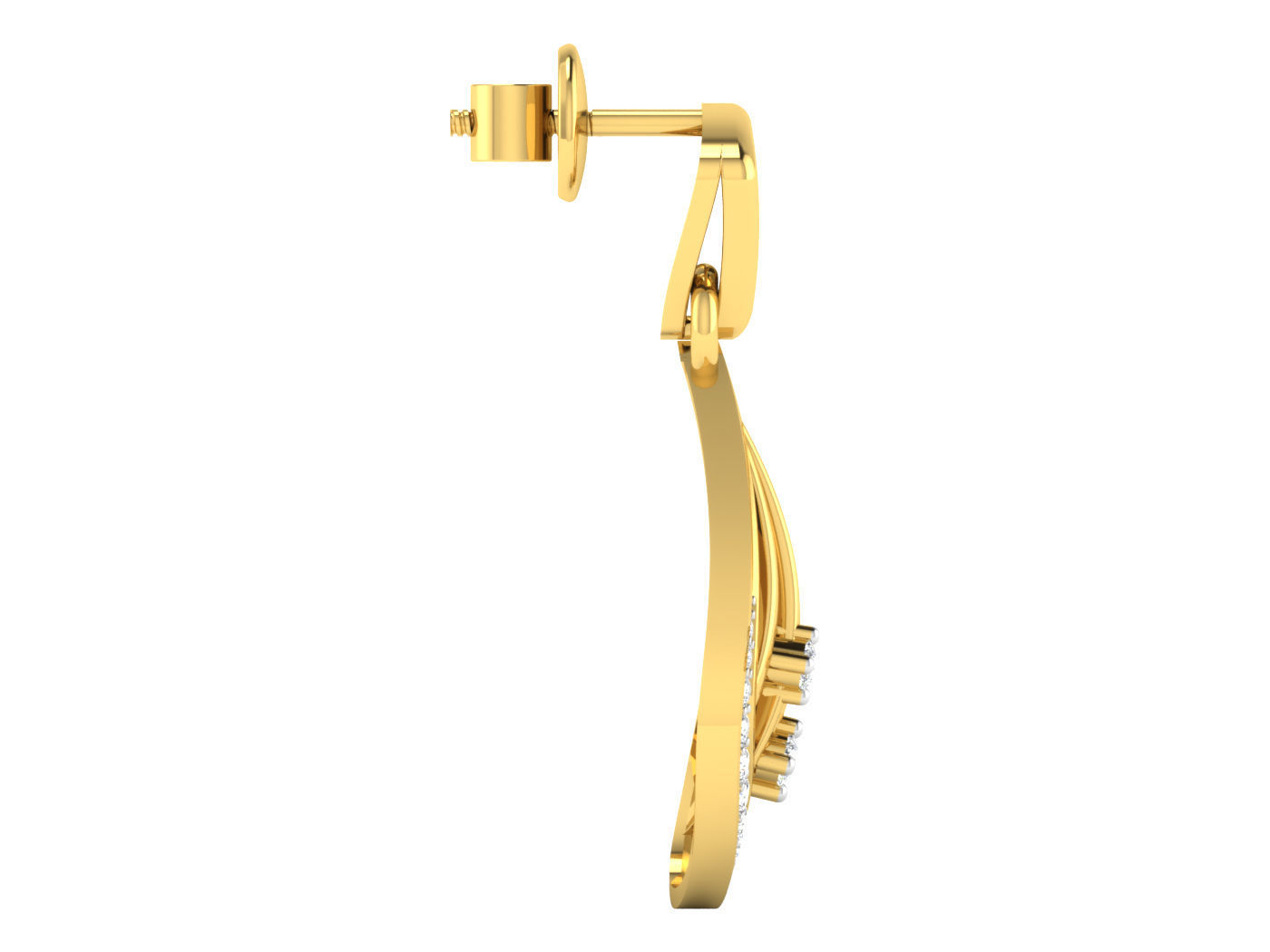 Earring Pendant Set 3dm STL OBJ FBX Render Details 3D print model_6