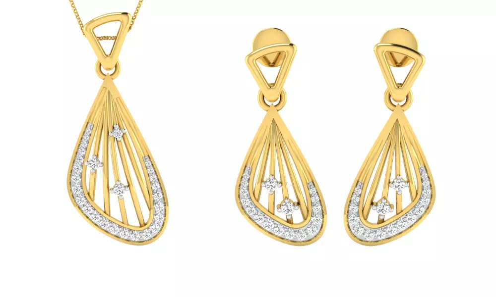 Earring Pendant Set 3dm STL OBJ FBX Render Details 3D print model_0