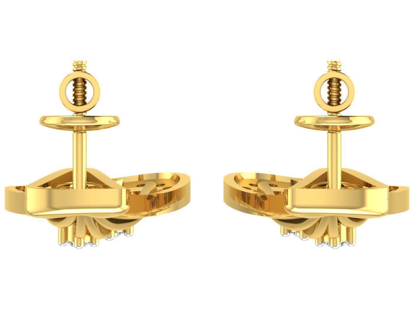 Earring Pendant Set 3dm STL OBJ FBX Render Details 3D print model_9