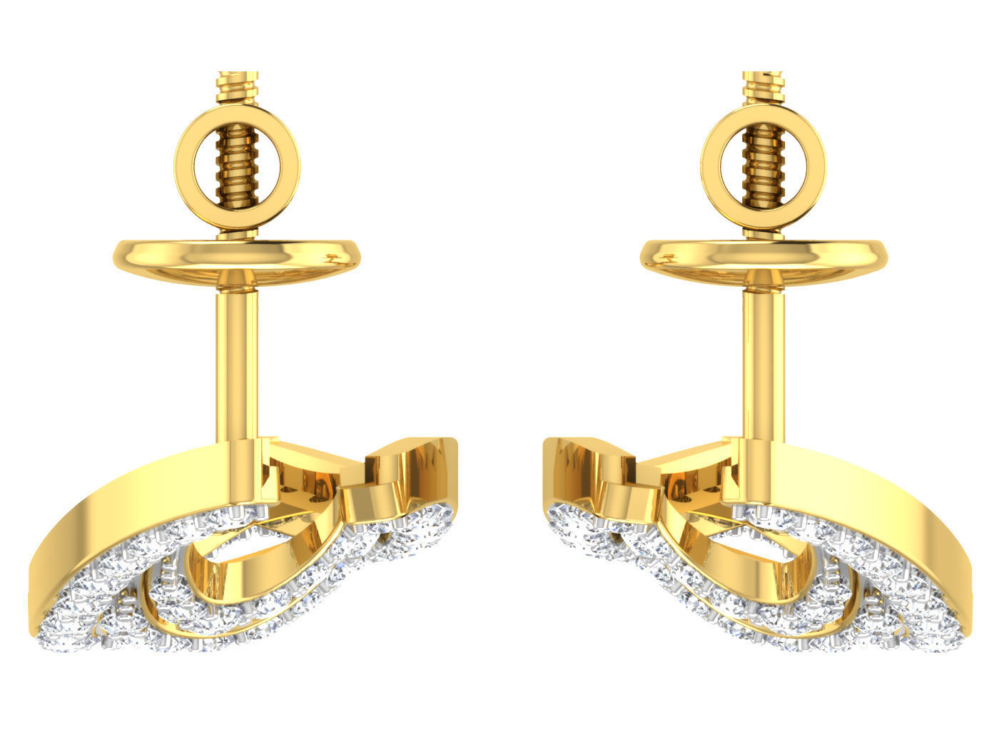 Earring Pendant Set 3dm STL OBJ FBX Render Details 3D print model_8