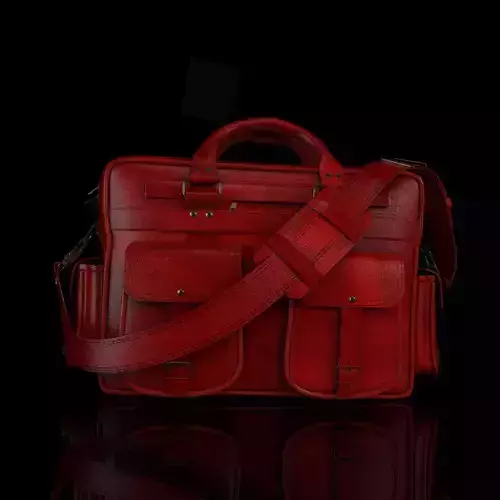 Bag 3D model leather briefcase