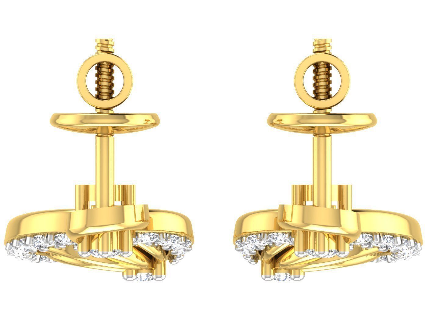 Earring Pendant Set 3dm STL OBJ FBX Render Details 3D print model_12