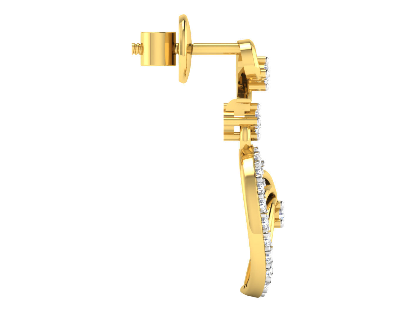 Earring Pendant Set 3dm STL OBJ FBX Render Details 3D print model_10