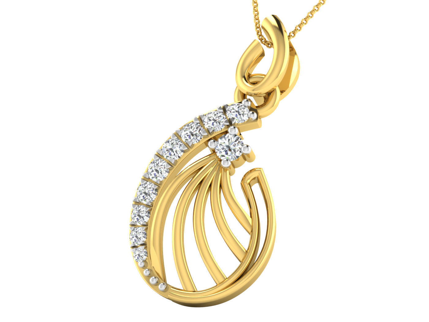 Earring Pendant Set 3dm STL OBJ FBX Render Details 3D print model_7