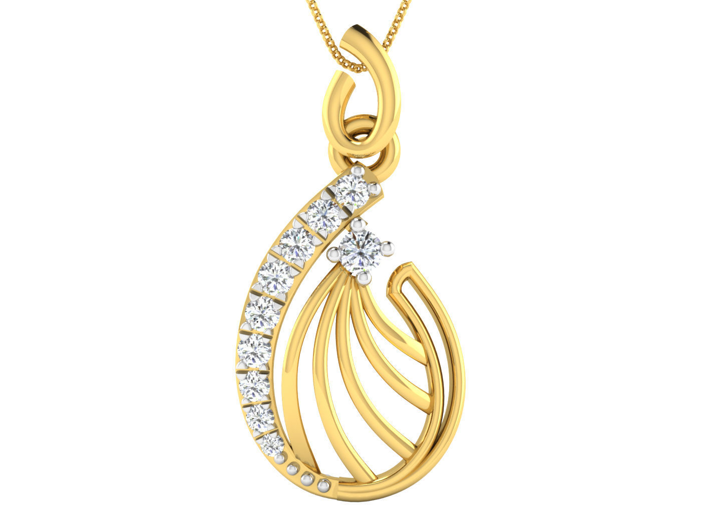 Earring Pendant Set 3dm STL OBJ FBX Render Details 3D print model_9