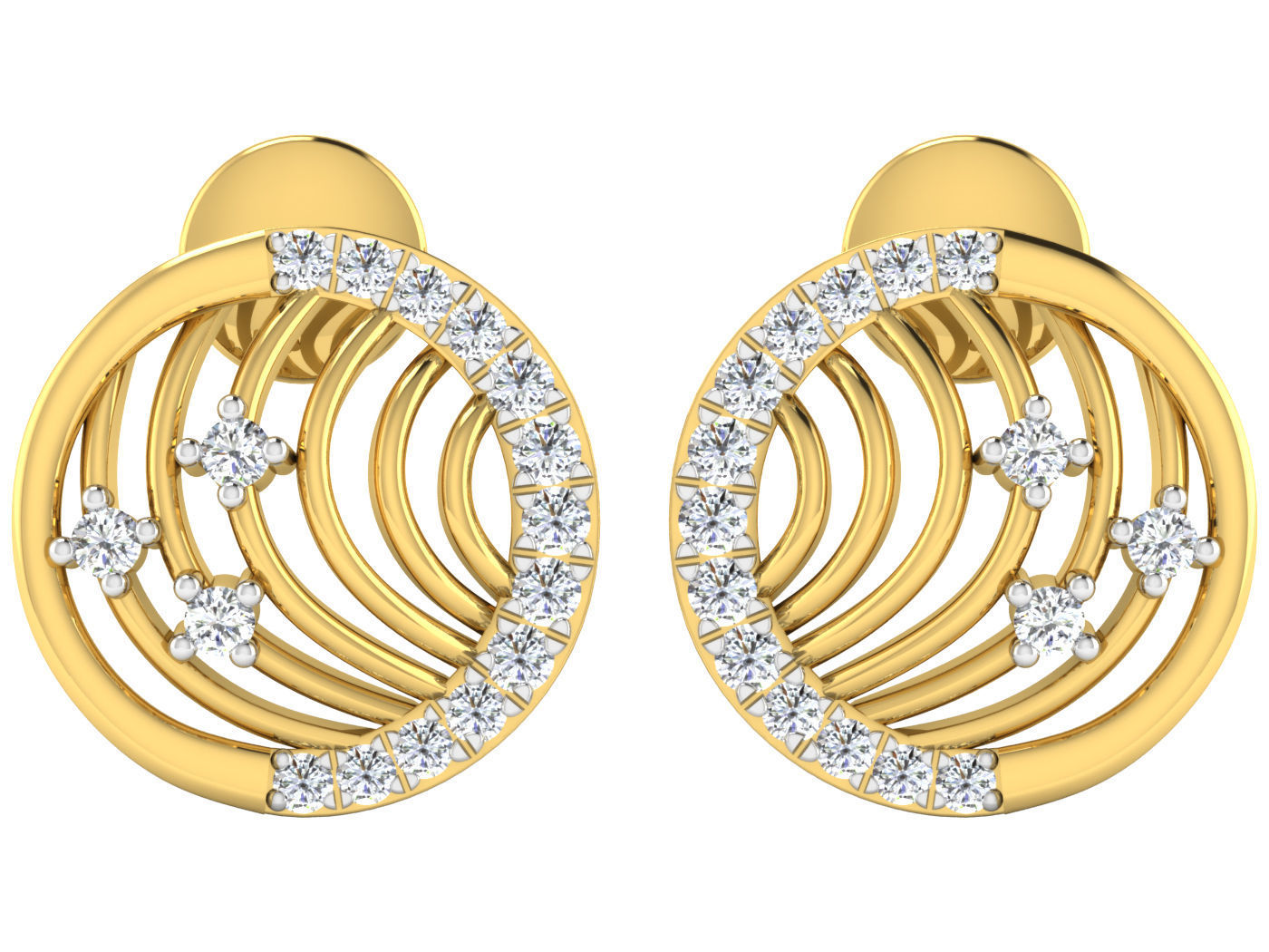 Earring Pendant Set 3dm STL OBJ FBX Render Details 3D print model_8