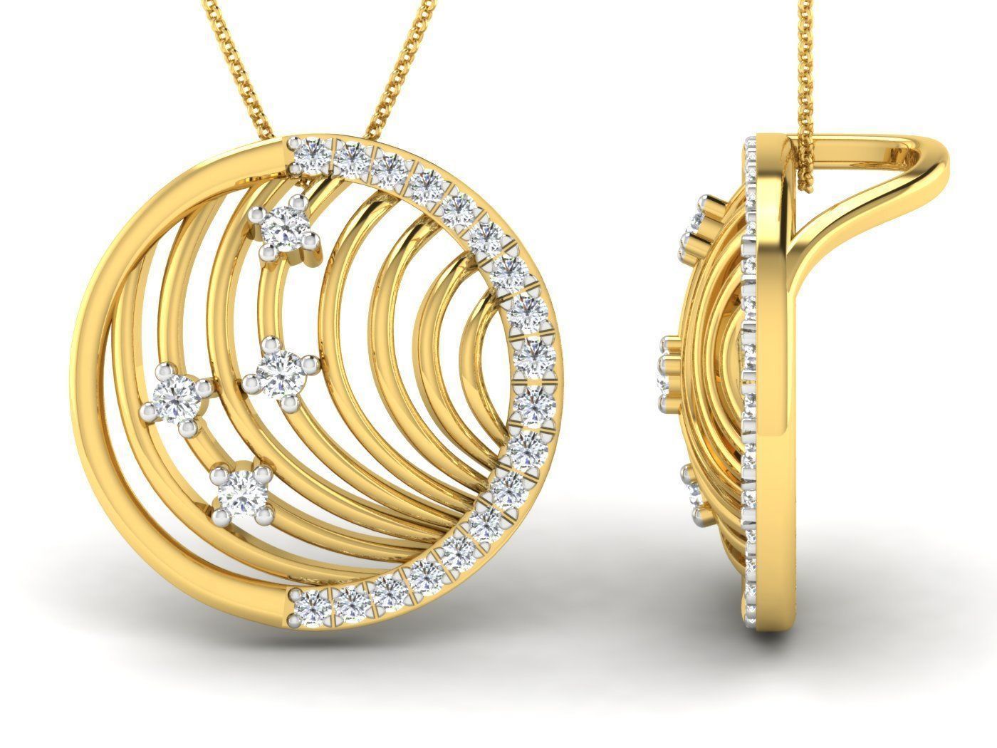 Earring Pendant Set 3dm STL OBJ FBX Render Details 3D print model_4