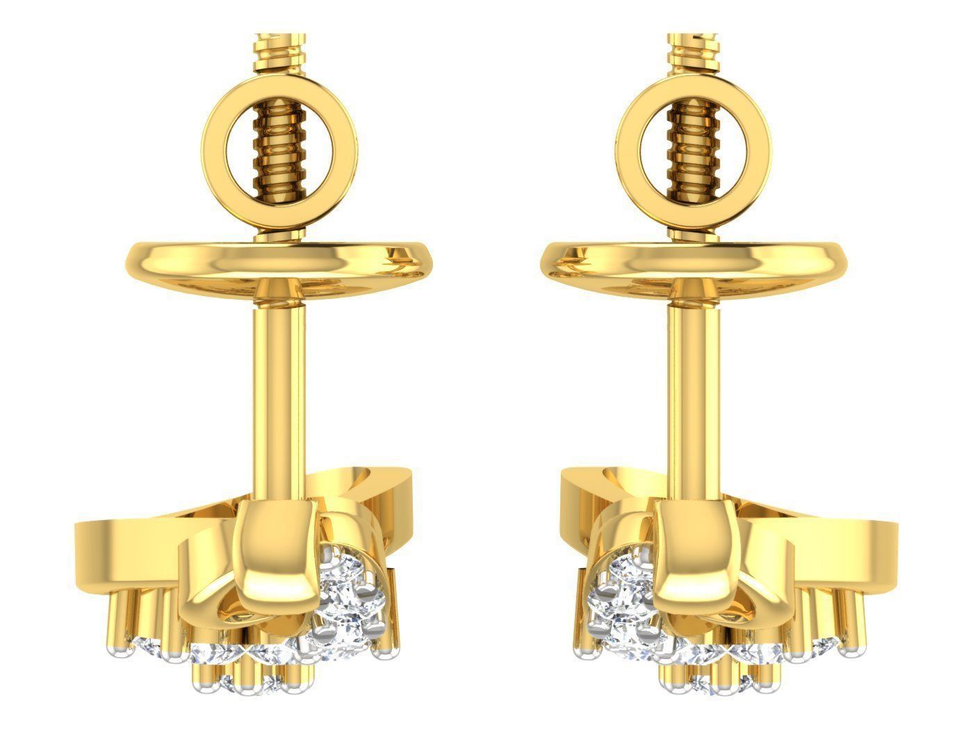 Earring Pendant Set 3dm STL OBJ FBX Render Details 3D print model_12