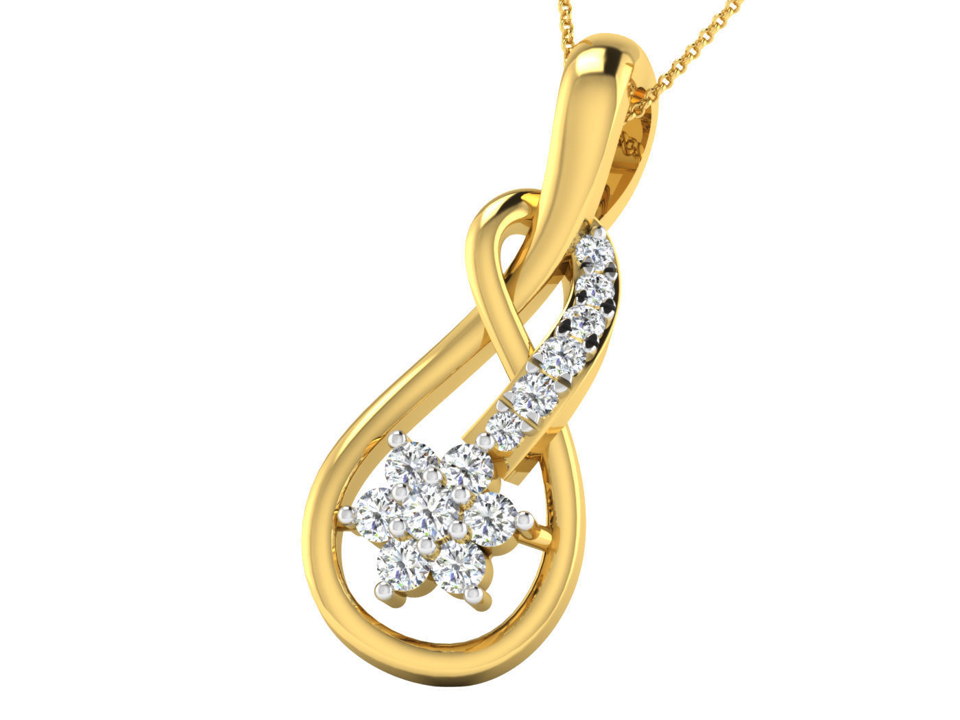 Earring Pendant Set 3dm STL OBJ FBX Render Details 3D print model_7