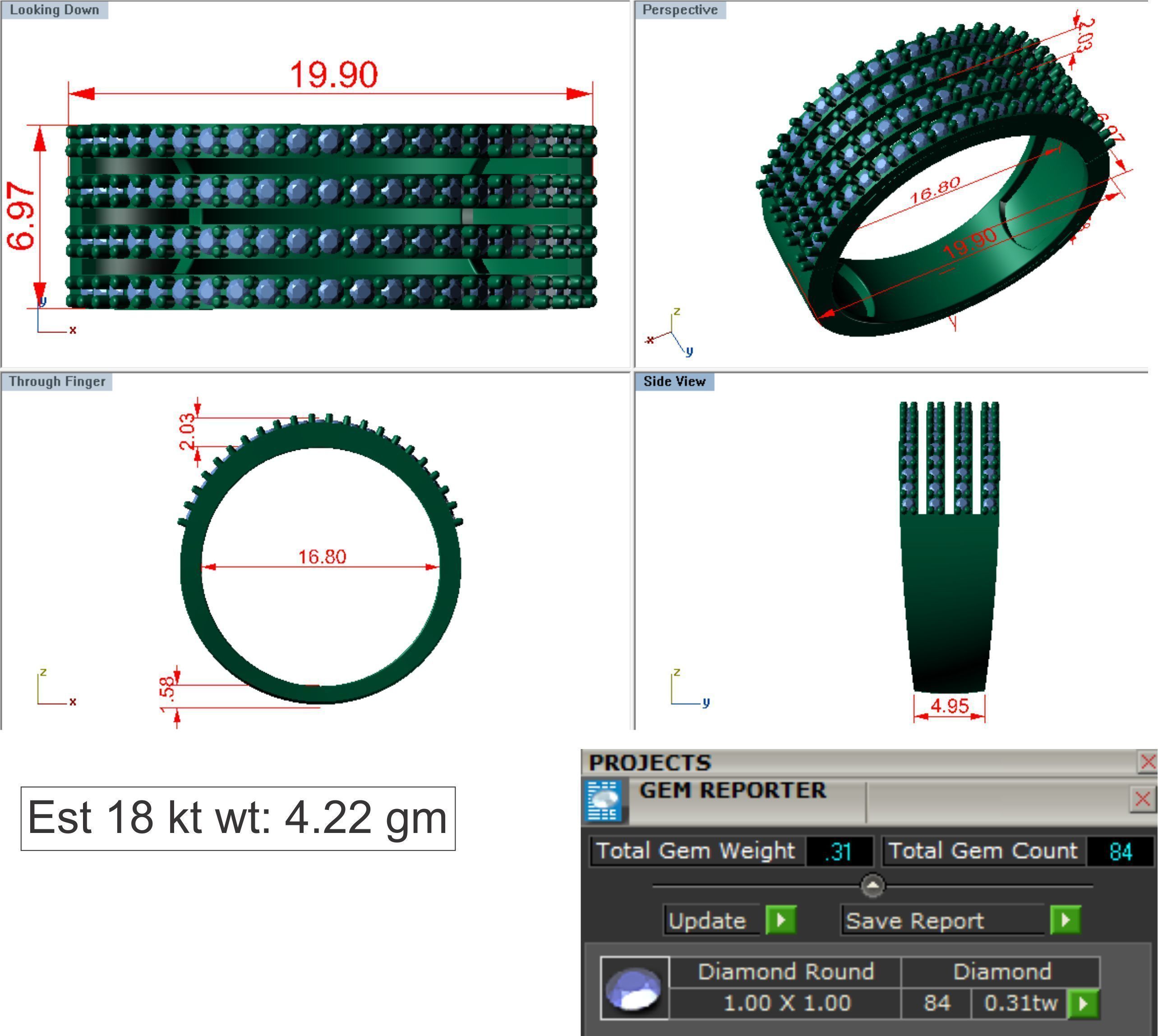 Ring - 8408 3D print model_4