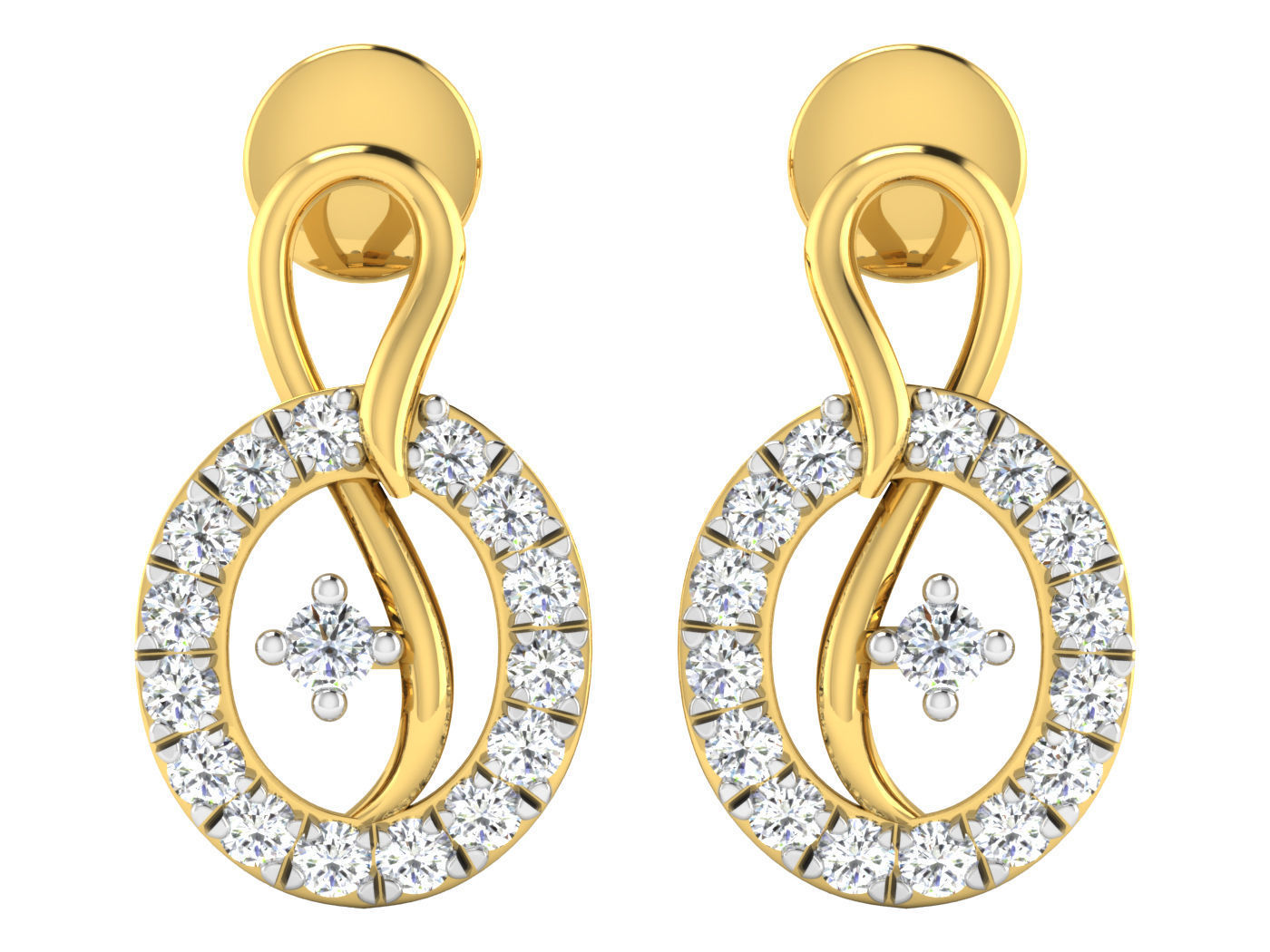 Earring Pendant Set 3dm STL OBJ FBX Render Details 3D print model_8