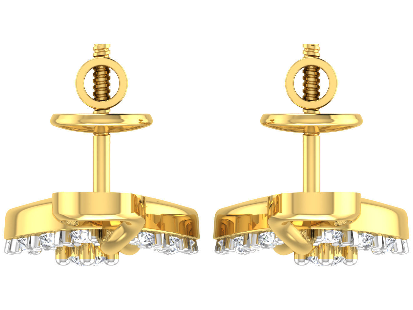 Earring Pendant Set 3dm STL OBJ FBX Render Details 3D print model_12