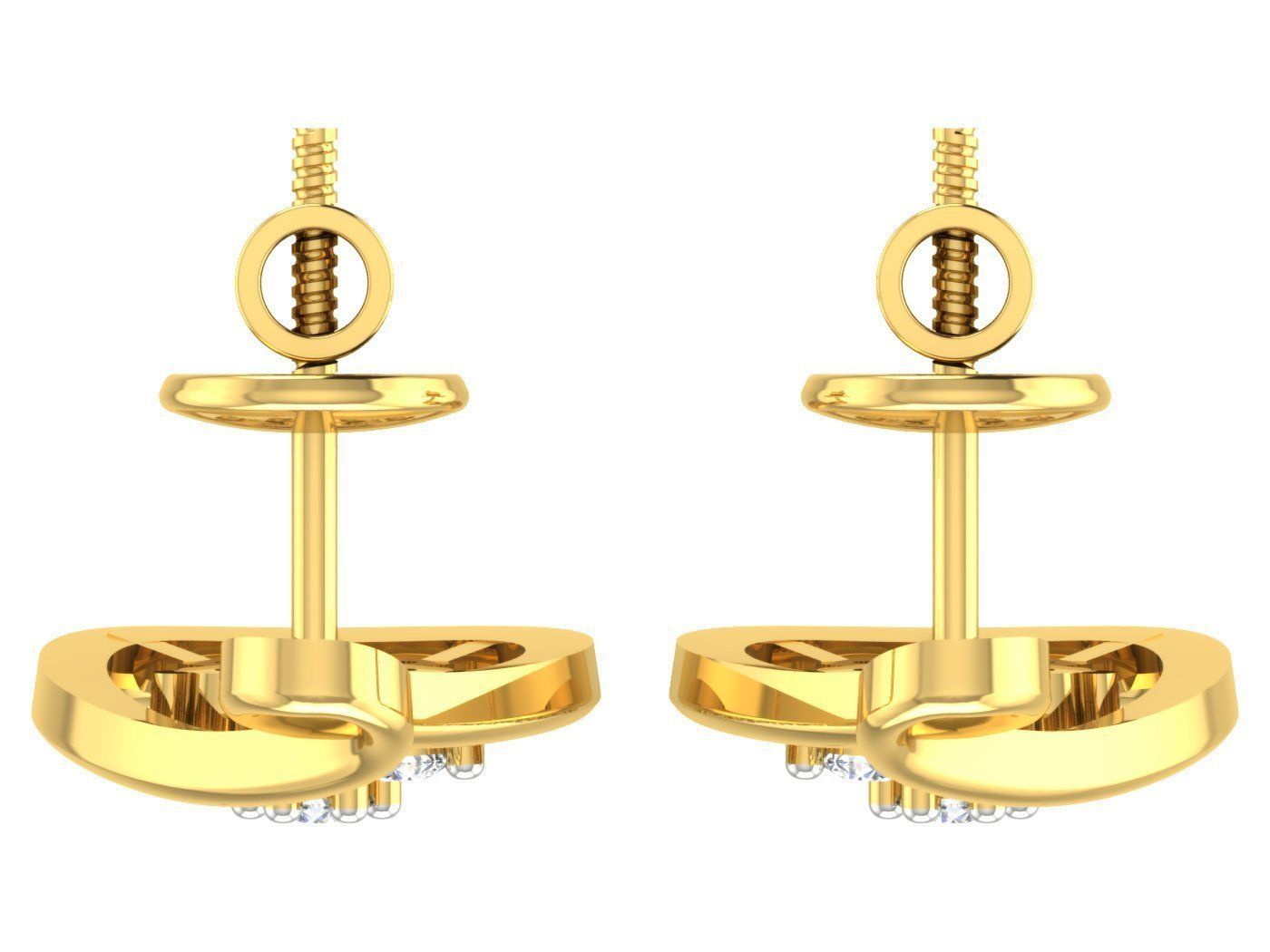 Earring Pendant Set 3dm STL OBJ FBX Render Details 3D print model_12