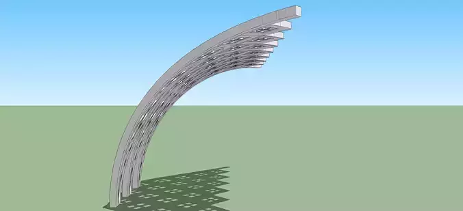 Artdeco canopy 3d sketchup