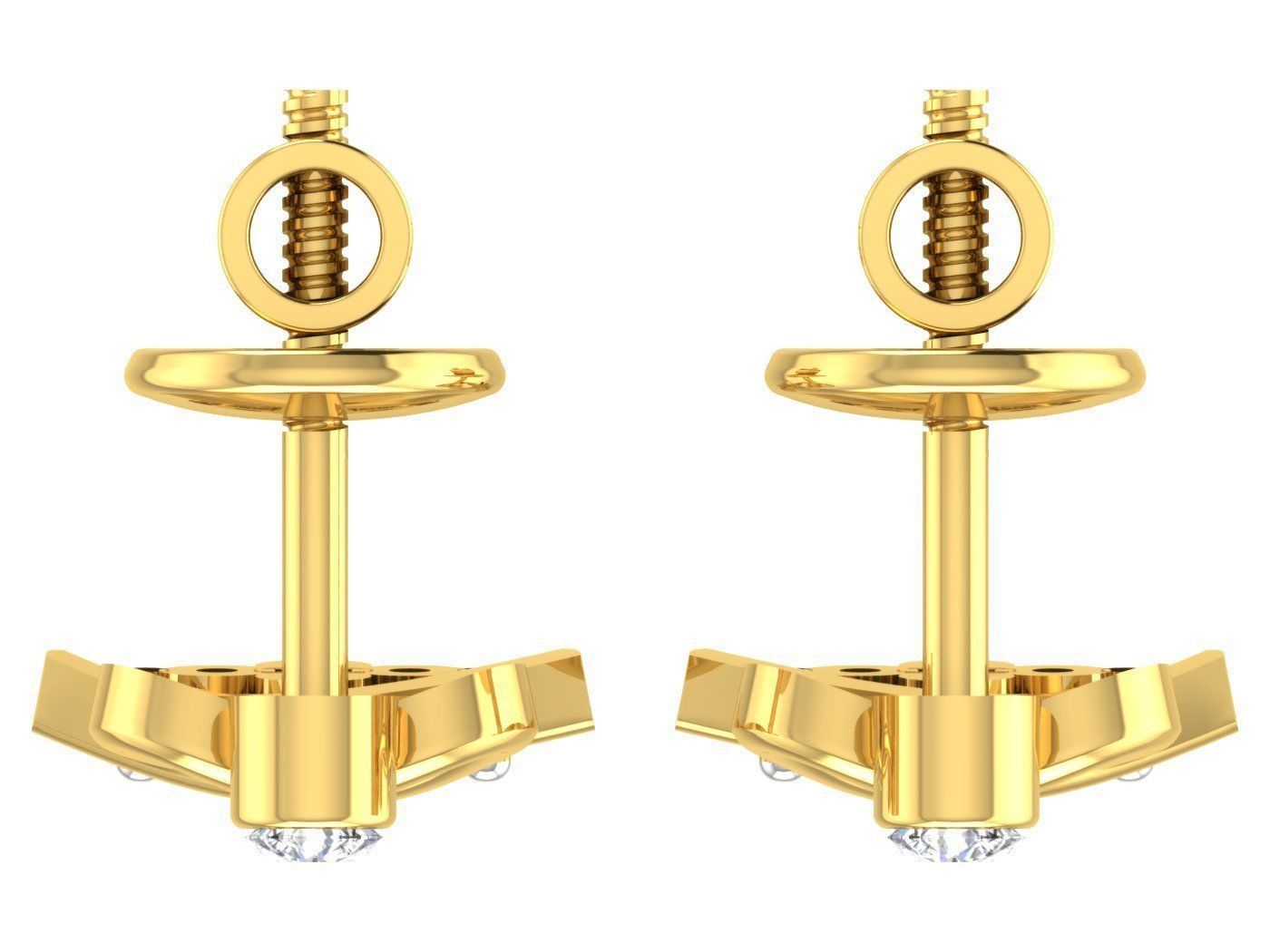 Earring Pendant Set 3dm STL OBJ FBX Render Details 3D print model_12