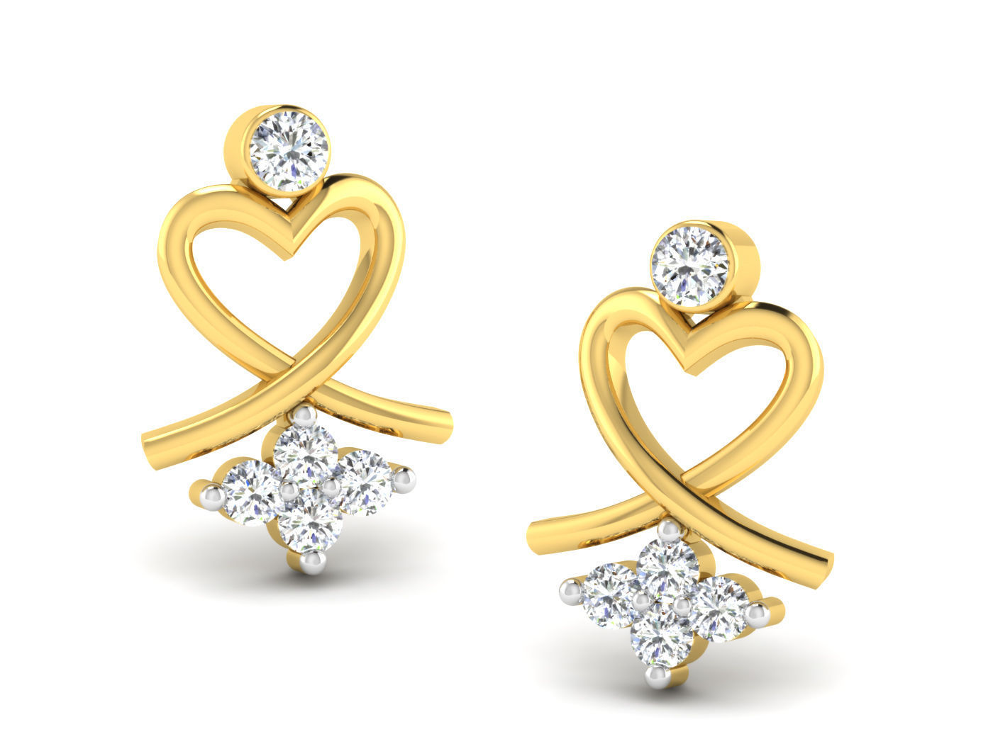 Earring Pendant Set 3dm STL OBJ FBX Render Details 3D print model_1