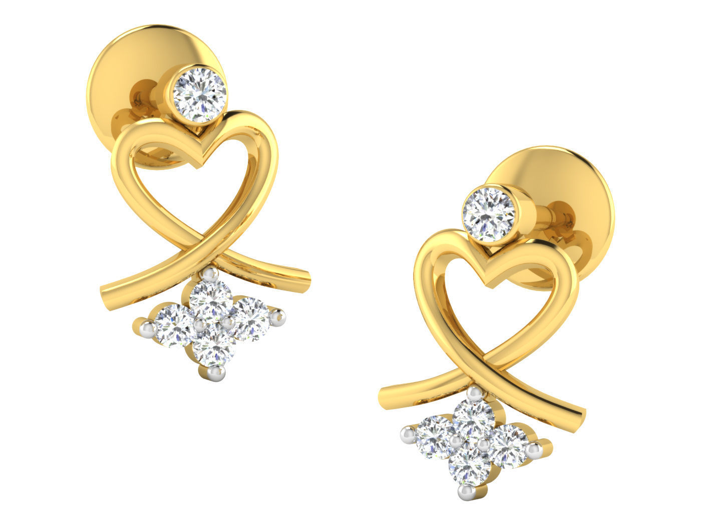 Earring Pendant Set 3dm STL OBJ FBX Render Details 3D print model_6