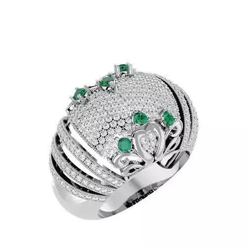 Cocktail Ring - 16 3D print model