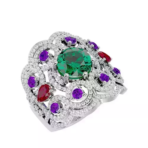 Cocktail Ring - 15 3D print model