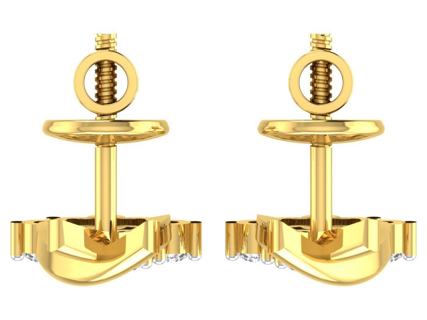 Earring Pendant Set 3dm STL OBJ FBX Render Details 3D print model_12