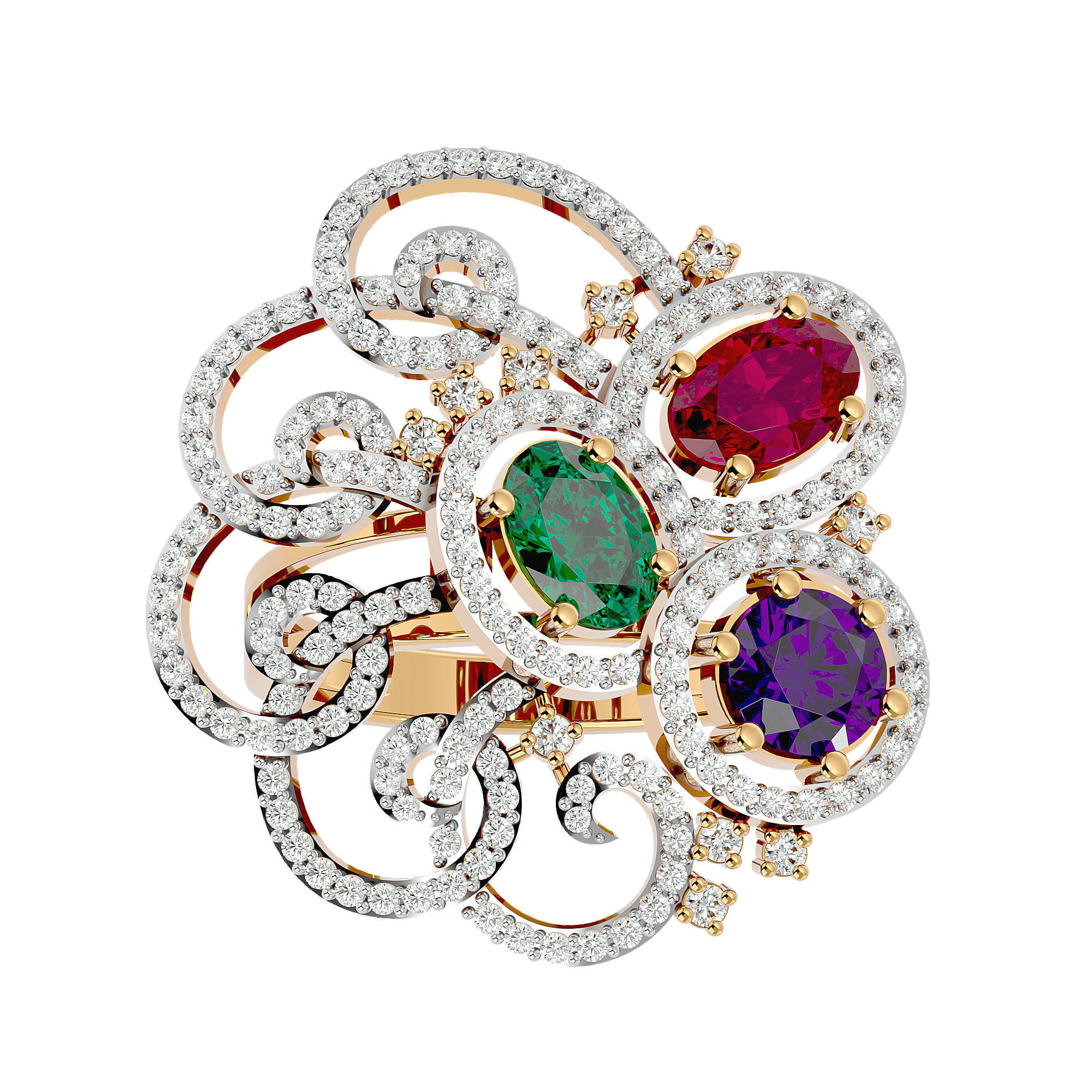 Cocktail Ring - 09 3D print model_1