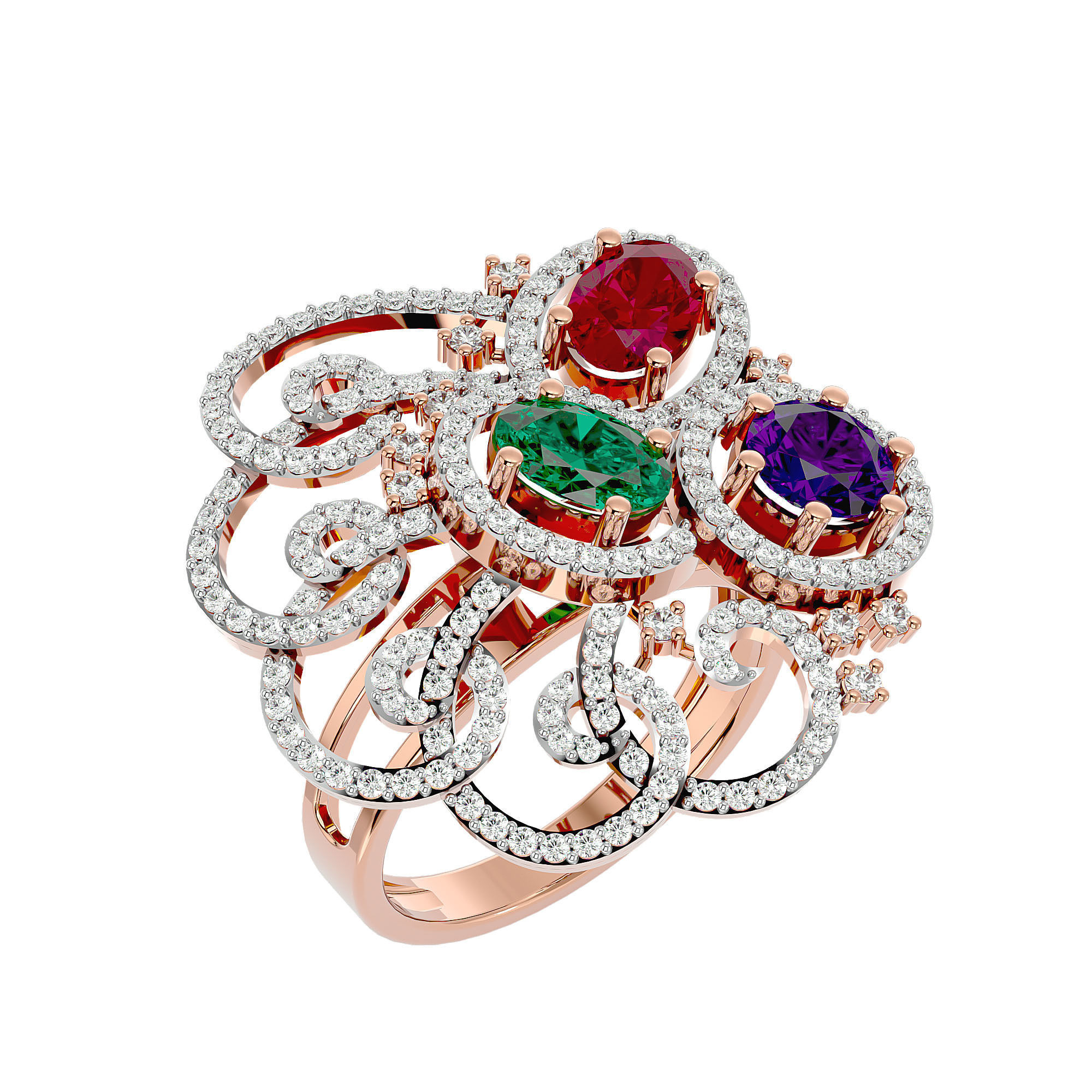 Cocktail Ring - 09 3D print model_11