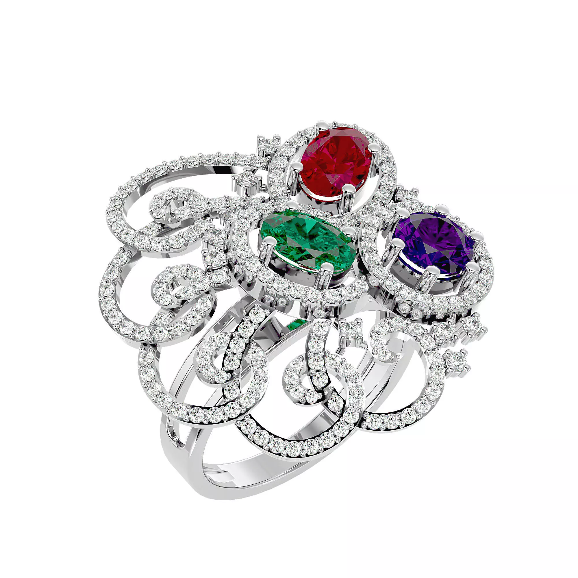 Cocktail Ring - 09 3D print model_0