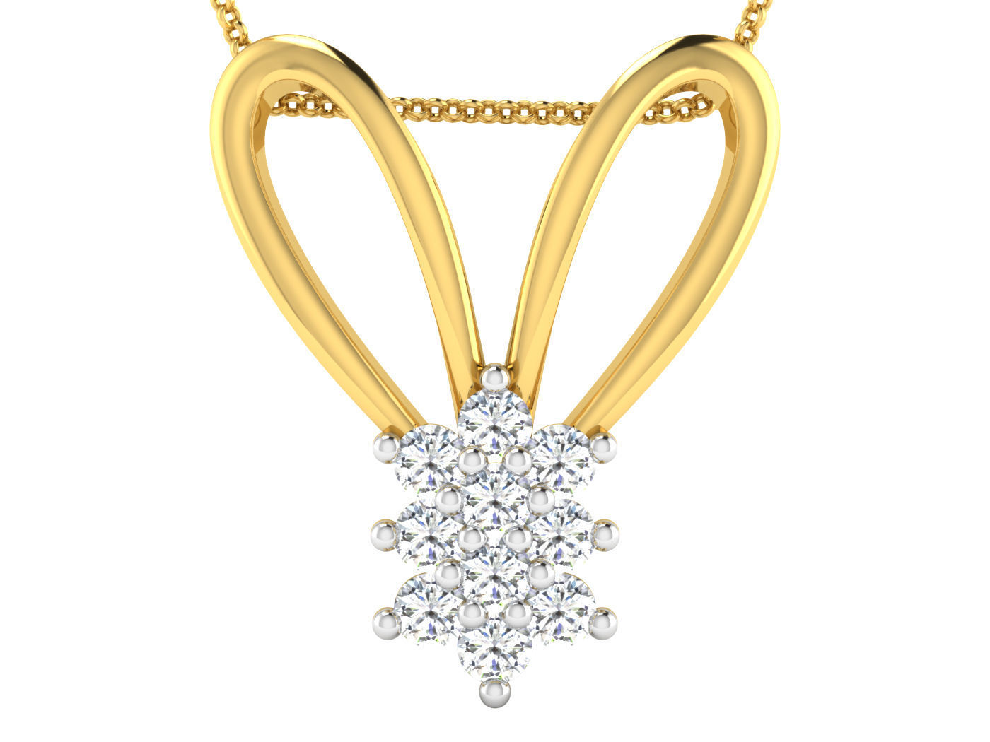 Earring Pendant Set 3dm STL OBJ FBX Render Details 3D print model_9