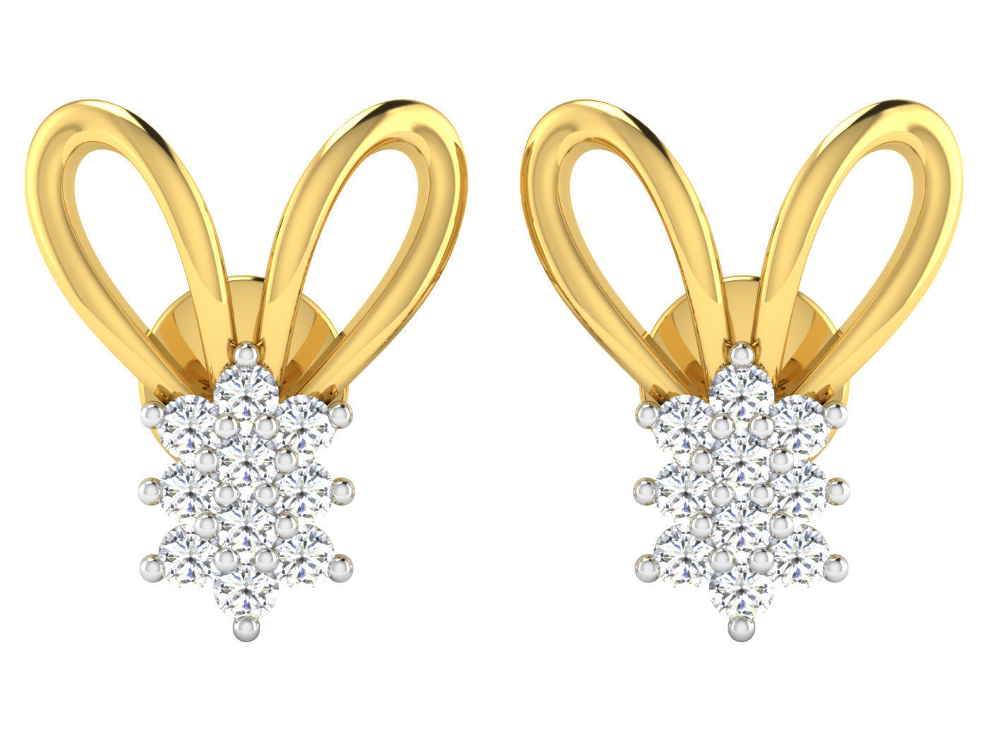 Earring Pendant Set 3dm STL OBJ FBX Render Details 3D print model_8