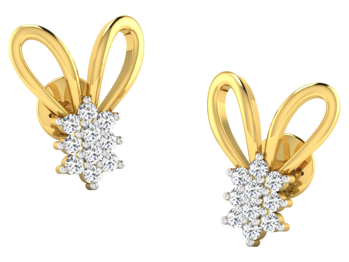 Earring Pendant Set 3dm STL OBJ FBX Render Details 3D print model_6