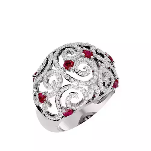 Cocktail Ring - 05 3D print model