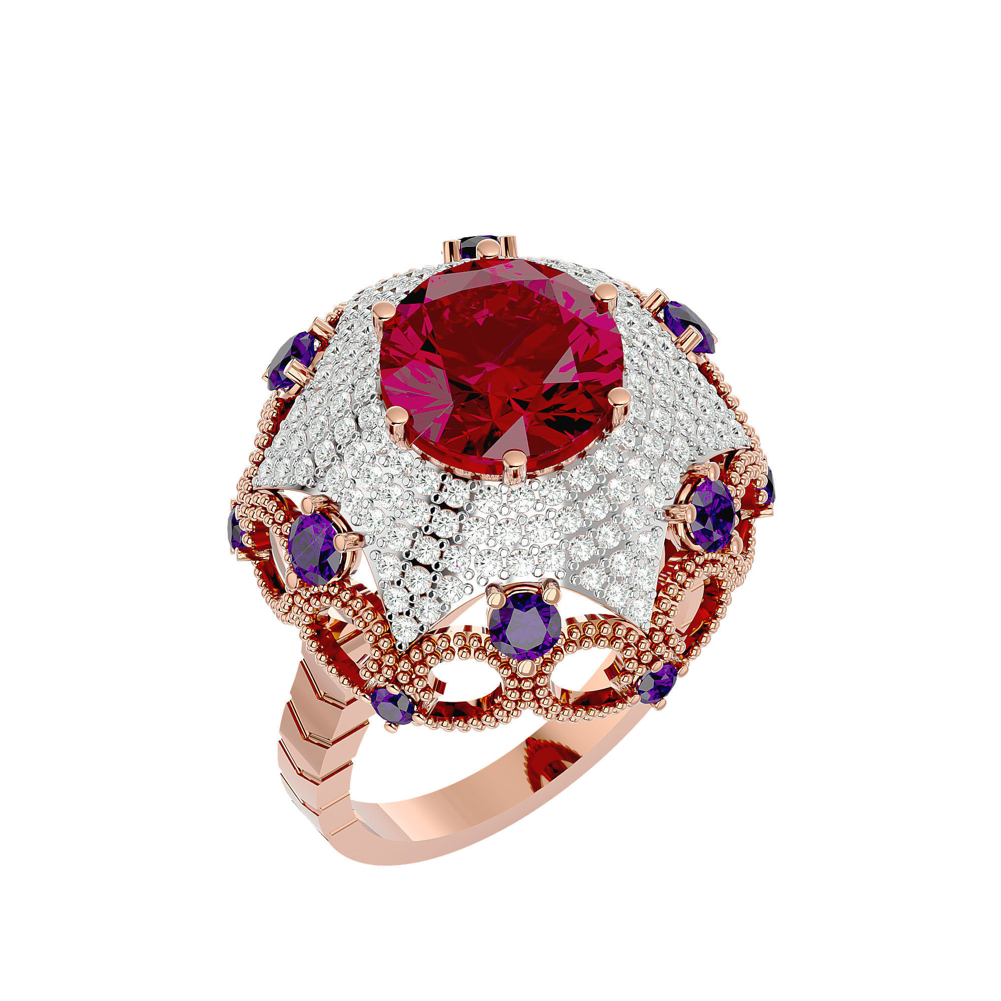 Cocktail Ring - 04 3D print model_11