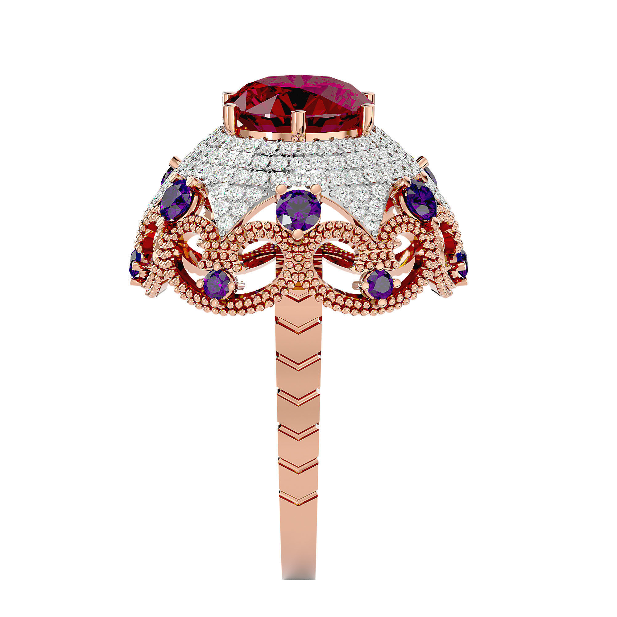 Cocktail Ring - 04 3D print model_8