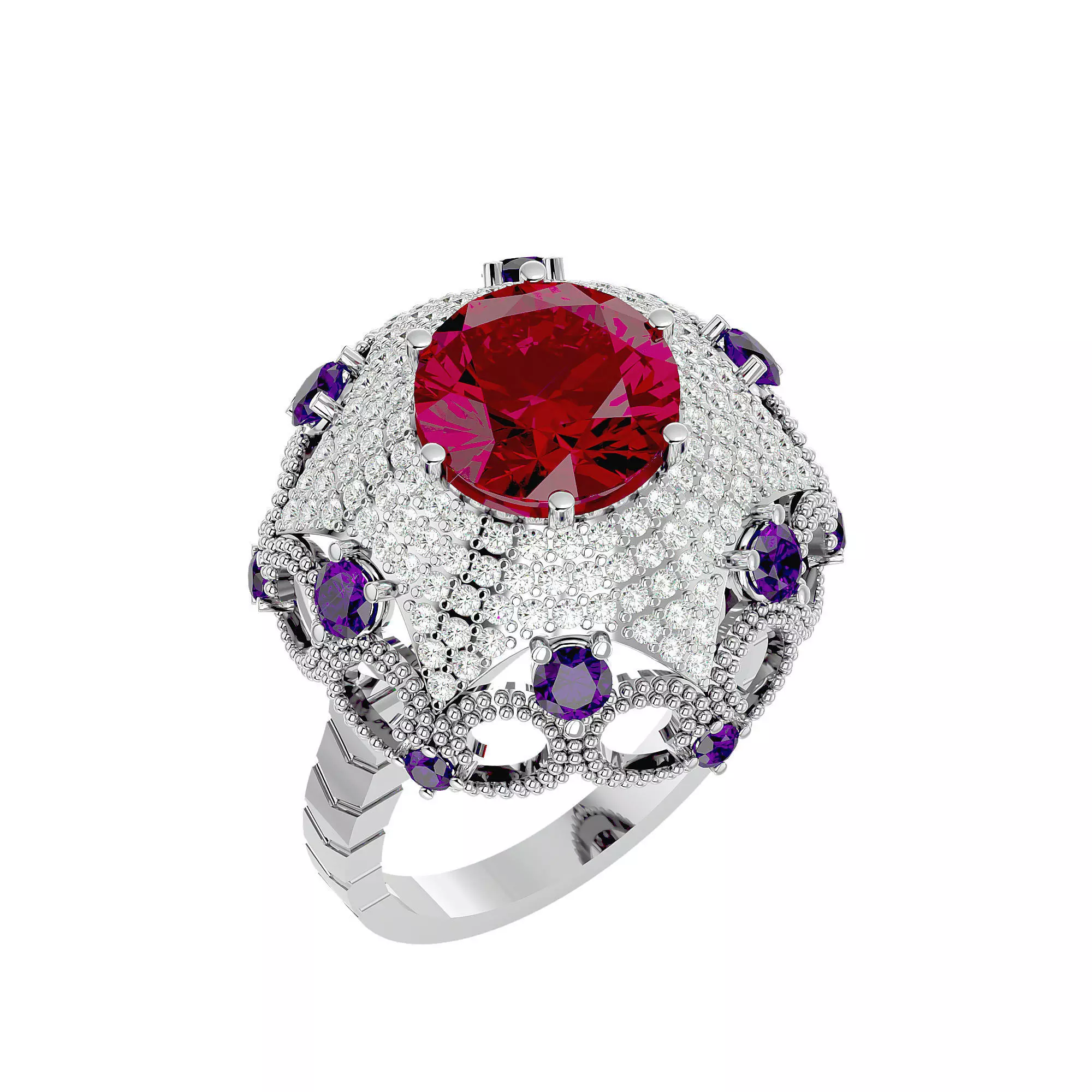 Cocktail Ring - 04 3D print model_0