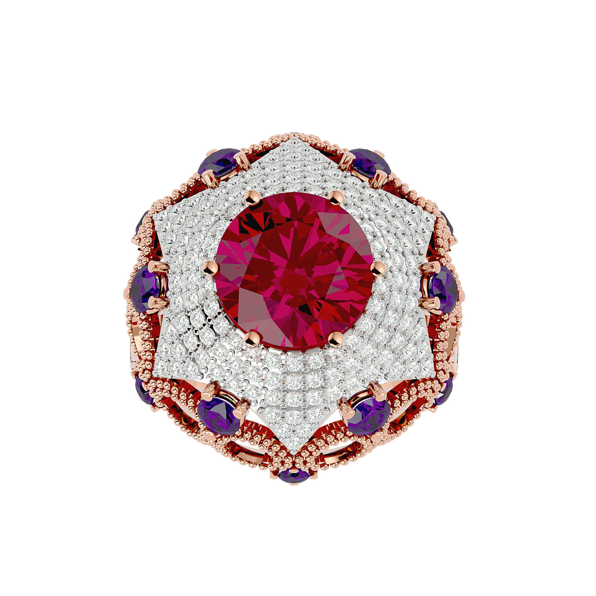 Cocktail Ring - 04 3D print model_2