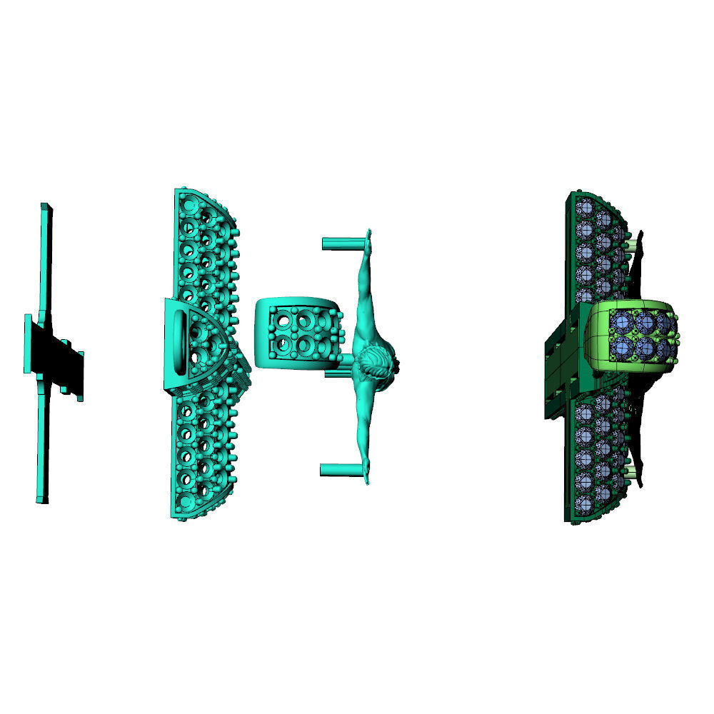 Cross Pave Jesus Pendant 3D print model_13