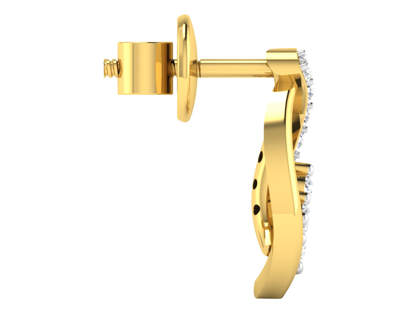 Earring Pendant Set 3dm STL OBJ FBX Render Details 3D print model_10