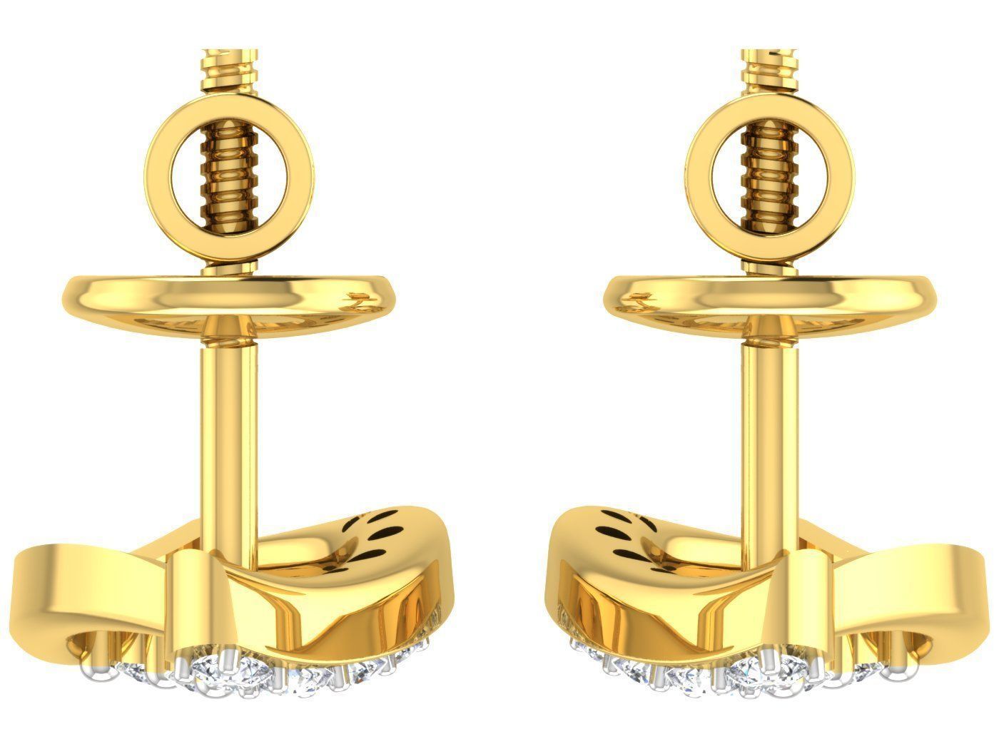 Earring Pendant Set 3dm STL OBJ FBX Render Details 3D print model_13